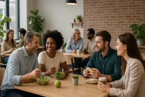 Sociale interactie bevorderen in de lunchruimte