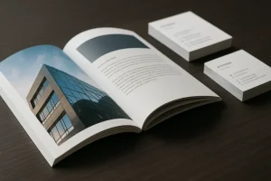 Wat zijn gelijmde brochures?